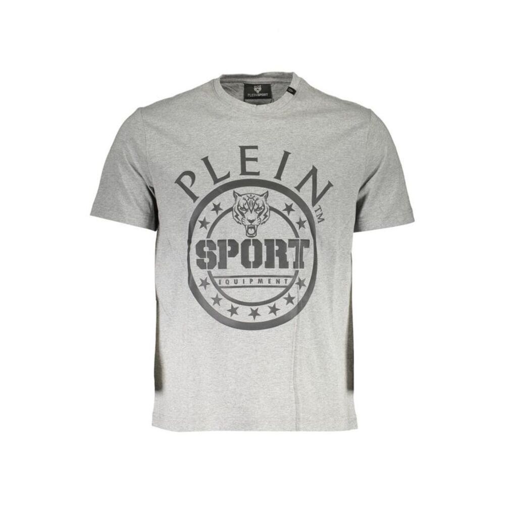 Plein Sport Grigio Cotton Men Men's T-Shirt